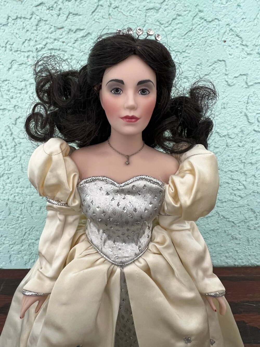 Franklin Heirloom Gemstone Girl – Diamond 12” Porcelain Doll w/COA Vintage 1988